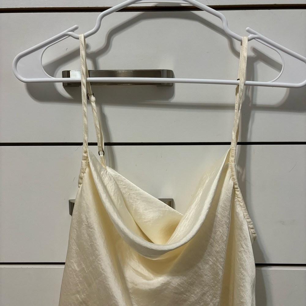 Show Me Your MuMu Cream Silk Tank Top - Picture 3 of 6
